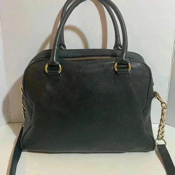 Michael kors Black leather satchel handbag - Picture 2 of 12